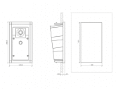 2N EntryCom IP Safety - Installationszeichnung