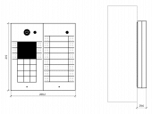 2N EntryCom IP Vario Montagezeichnung Aufputz 2 Module