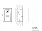 2N EntryCom a/b Safety - Unterputzmontage mit UP-Rahmen