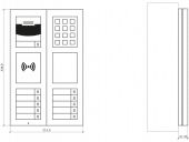 2N EntryCom IP Verso - 6 Module Aufputzmontage