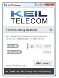 Keil Telecom Teamviewer Supportmodul
